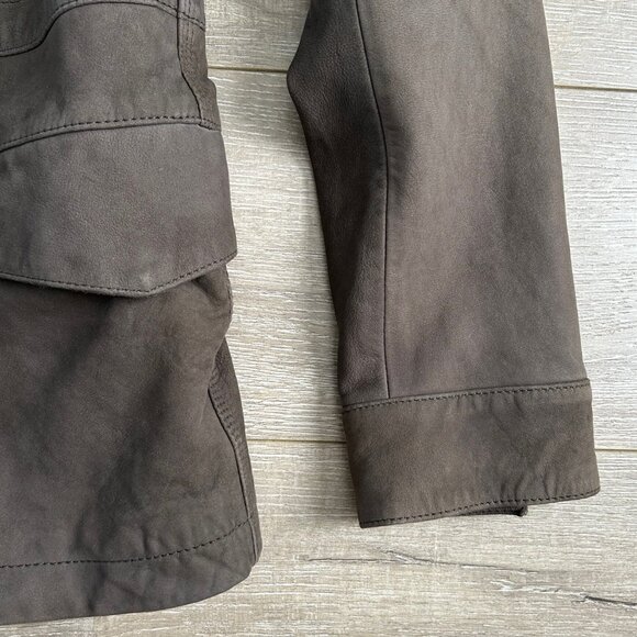 All Saints Courte Mens Nubuck Field Jacket, Like New, Size M - Picture 4 of 14